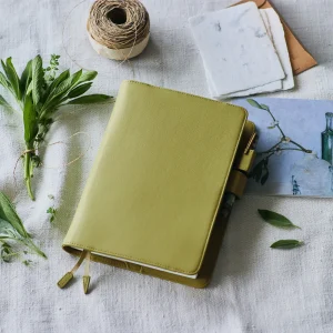 Leather Sage Green A5 Cousin Size