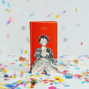 ONE PIECE magazine Straw Hat Luffy (Red) Weeks Hardcover Book / Weekly Horizontal / ENG or JPN edition / Jan or Apr start / Mon start