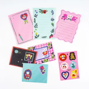 Yumi Kitagishi White Cat’s Mini Letter Set