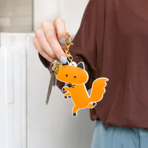 Dancing Fox Bag Charm
