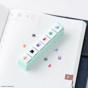 Moomin Pochitto6 Push-Button Stamp (Moomin) Kodomo no Kao x Hobonichi